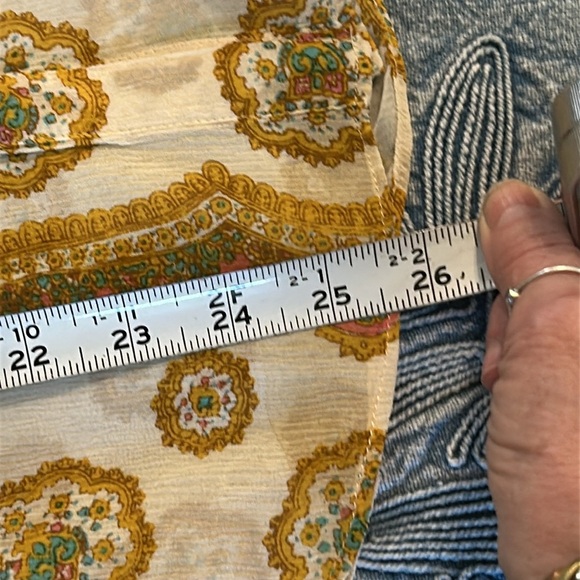 PAIGE …CARAWAY MANDALA 100% SILK BLOUSE …SIZE S - Picture 14 of 15